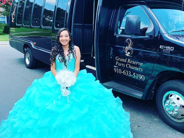 Quinceanera Party Bus Hope Mills NC